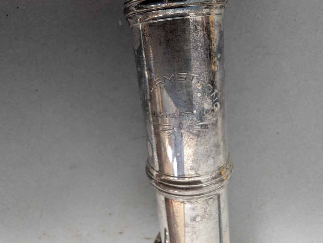 W.T. Armstrong Student Flute with DeFord Case Silver Plated Musical Instrument Set - 6