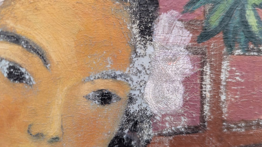 Antique Hand Painted Chinoiserie Room Divider Decorative Screen - 14