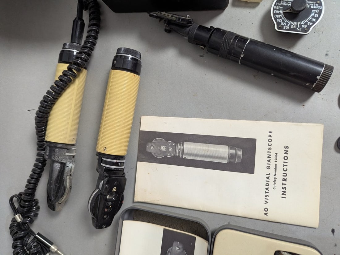 Collection of Vintage Optical Medical Devices by American Optical and More - 3