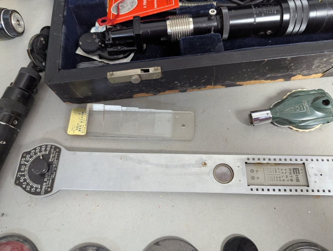 Collection of Vintage Optical Medical Devices by American Optical and More - 8