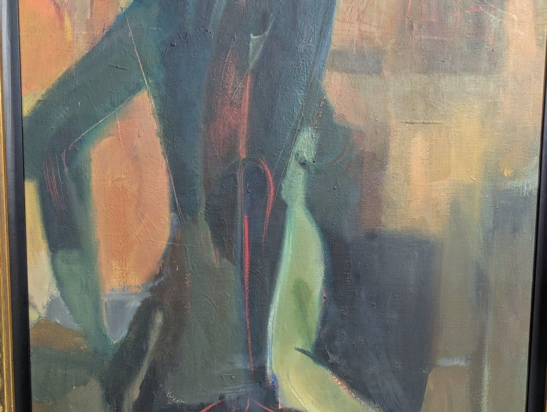 Pair of Original Abstract MCM Artworks by Lillian Banish - 11