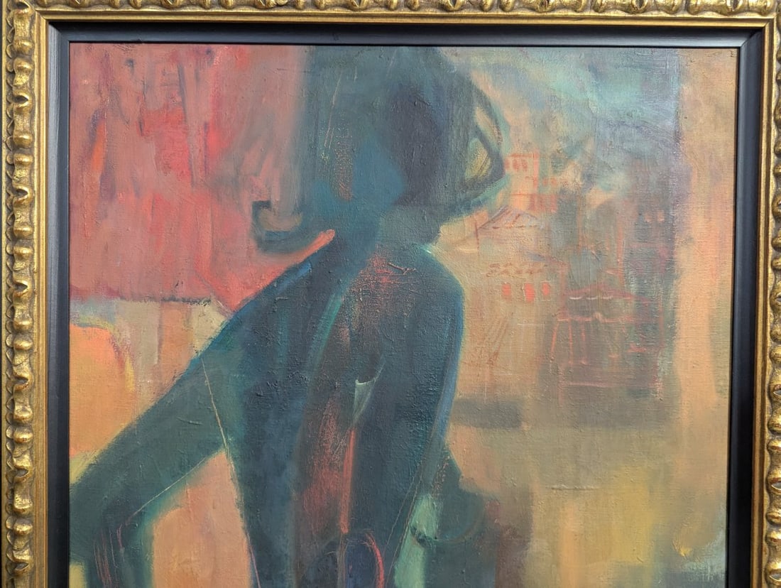 Pair of Original Abstract MCM Artworks by Lillian Banish - 9