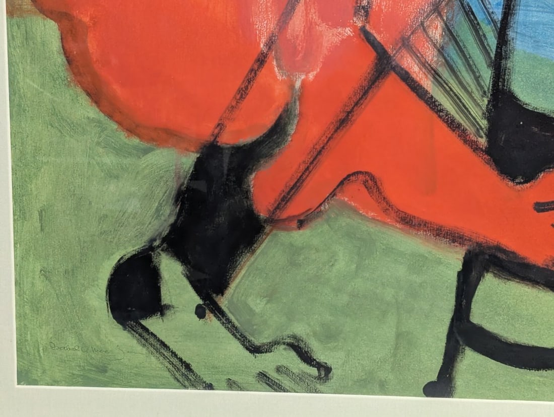 Stunning Framed Artwork by Isabel McLane - Vibrant Colors and Unique Design - 9