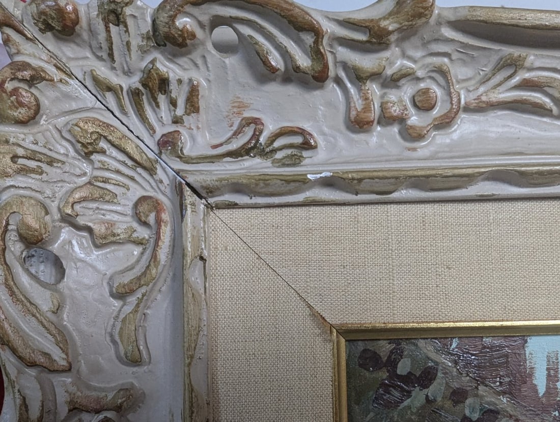 Stunning Large Framed Parisian Oil Painting by Rene - 13