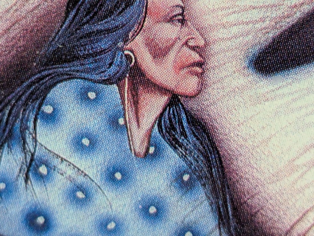 Framed Robert Redbird Artwork Capturing Kiowa Culture and Legends - 9