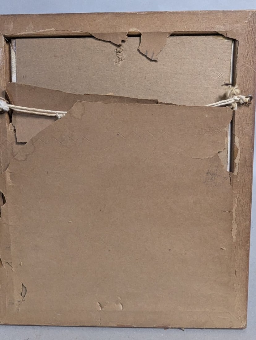 Unsigned Oil on Board Painting of Old Jewish Man Portrait - 10