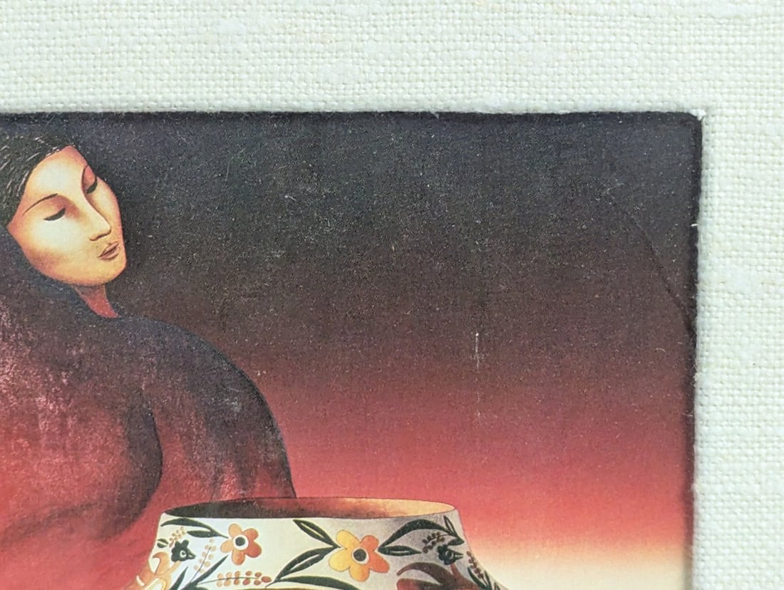 Framed RC Gorman Zia Jar Native American Art Print - 4