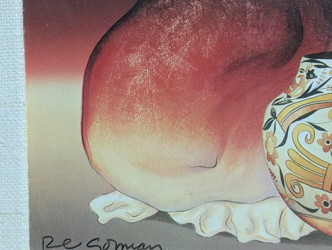 Framed RC Gorman Zia Jar Native American Art Print - 5