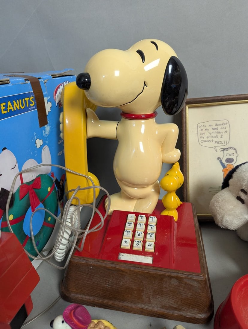 Huge Peanuts Memorabilia Collection Vintage Toys Figurines Books - 10