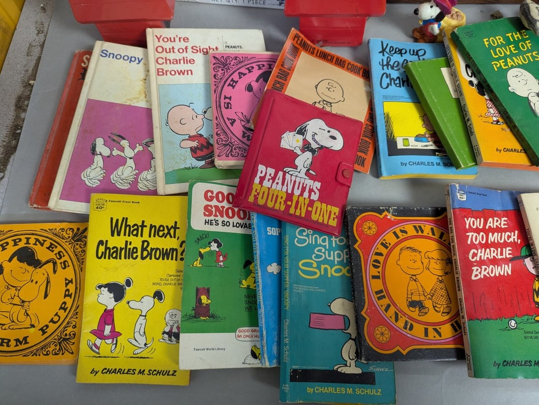 Huge Peanuts Memorabilia Collection Vintage Toys Figurines Books - 2