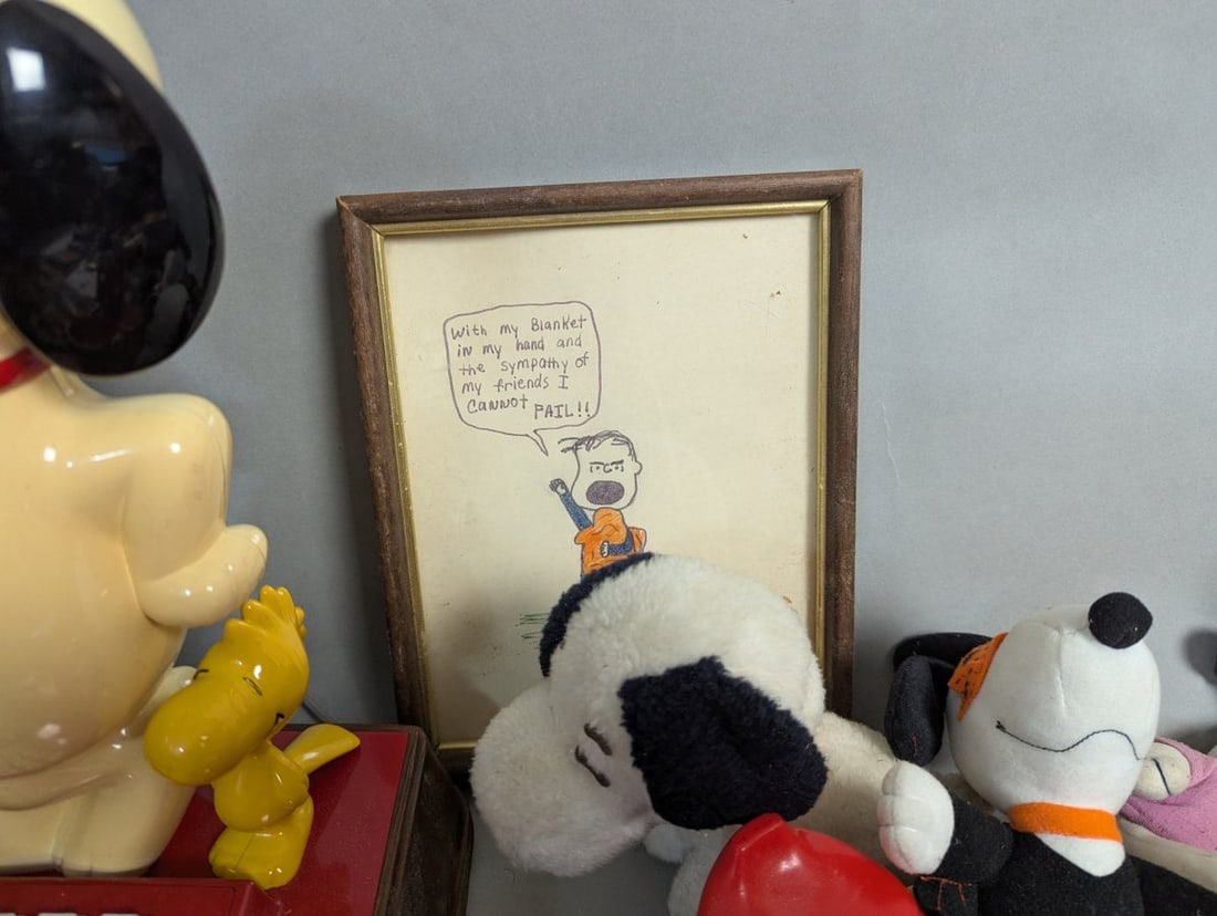 Huge Peanuts Memorabilia Collection Vintage Toys Figurines Books - 9