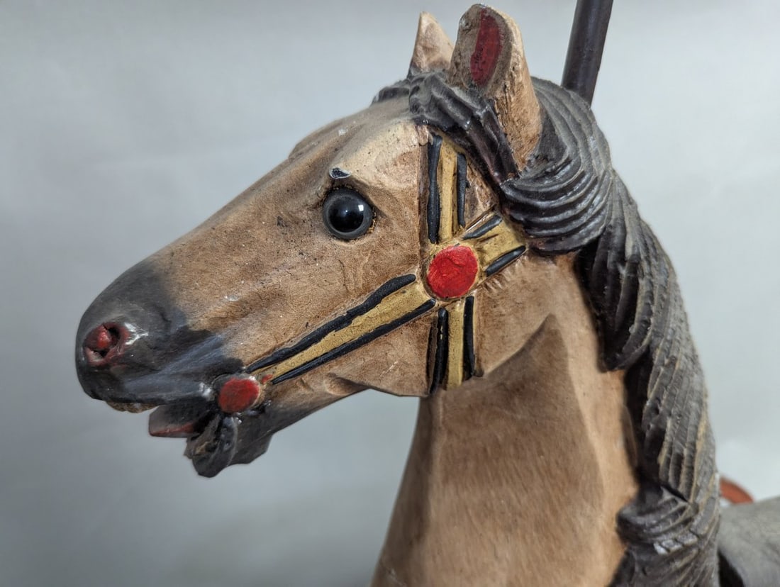 Charming Horse Tricycle Ideal for Collectors and Decor Enthusiasts - 2