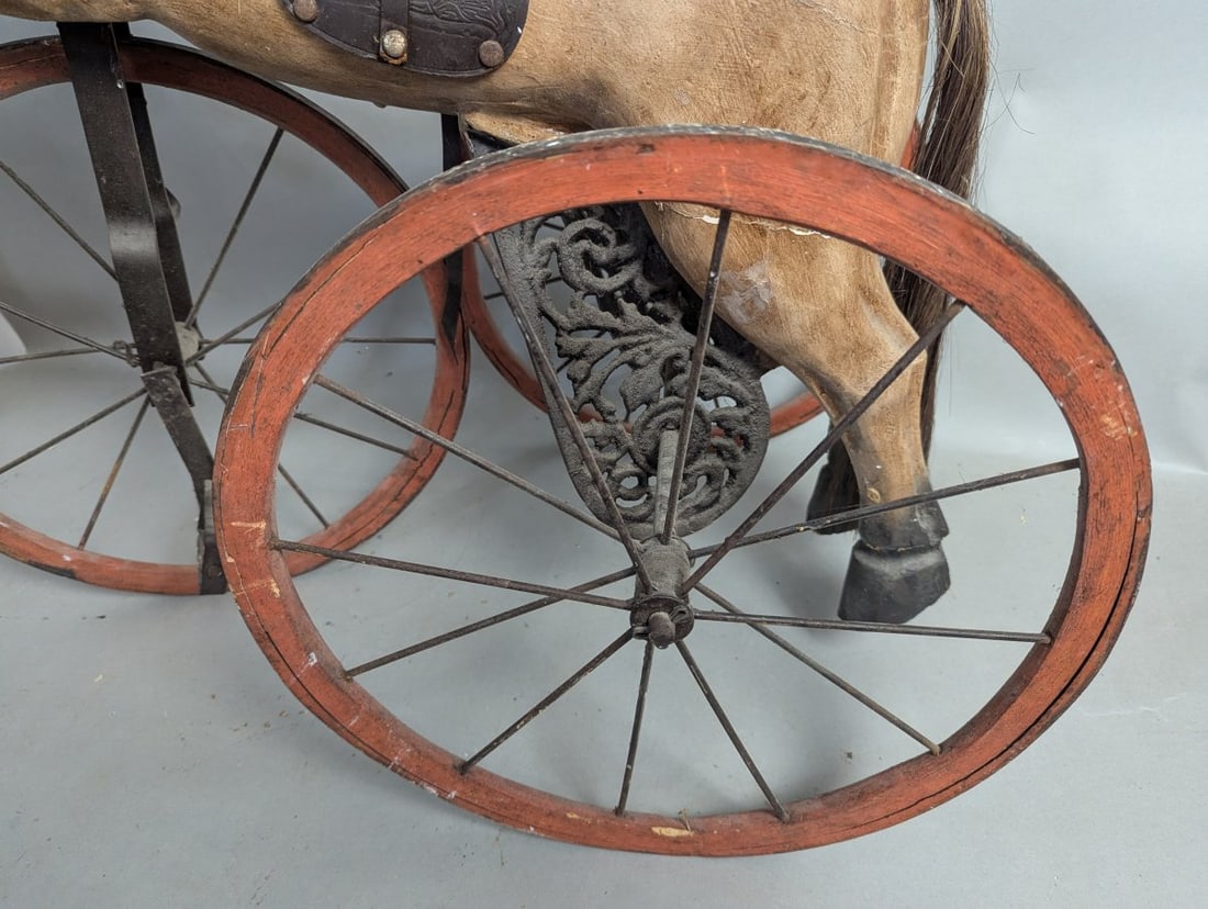 Charming Horse Tricycle Ideal for Collectors and Decor Enthusiasts - 5