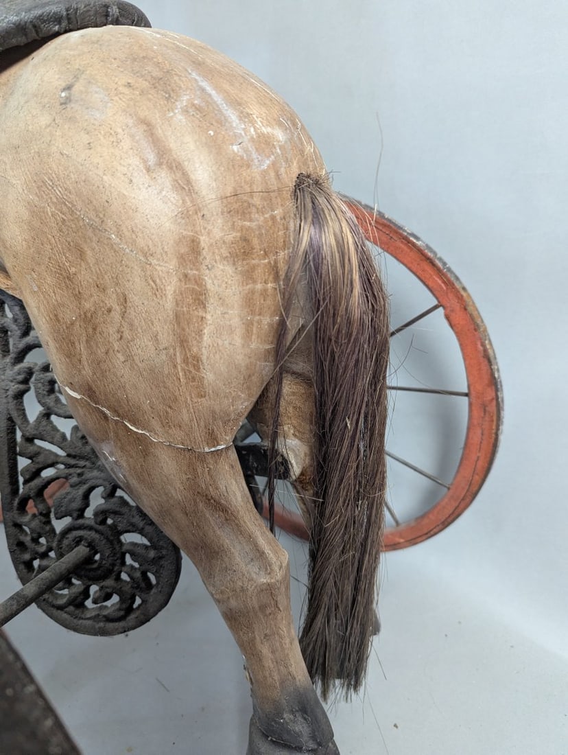 Charming Horse Tricycle Ideal for Collectors and Decor Enthusiasts - 6