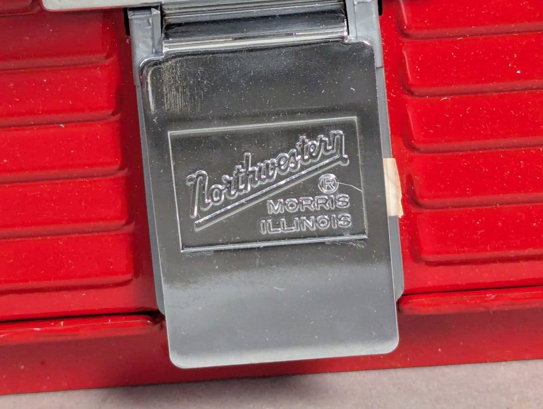 Vintage Northwestern Gumball Machine Classic Model 60 Red Dispenser - 2