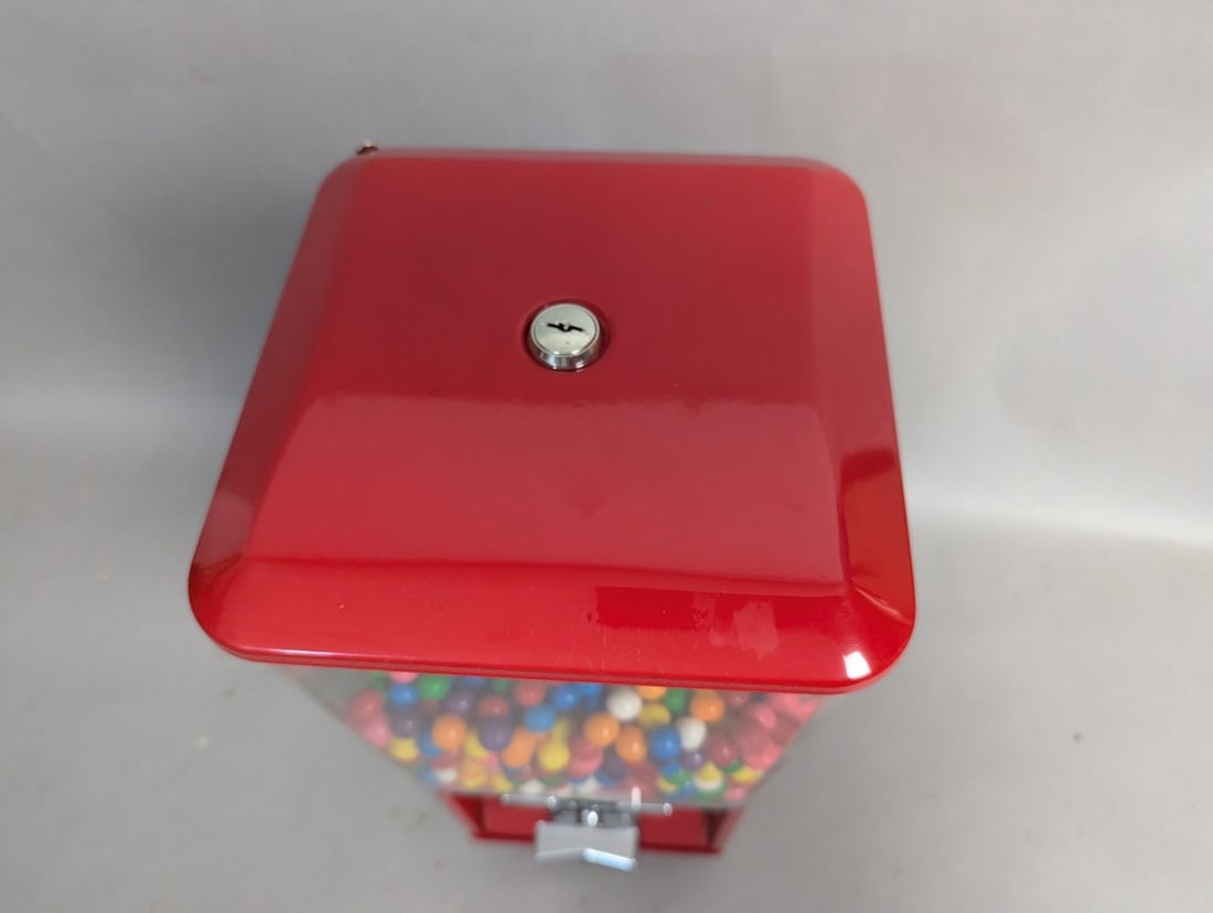 Vintage Northwestern Gumball Machine Classic Model 60 Red Dispenser - 4