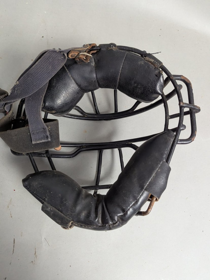 Vintage Set of Baseball Catcher's Masks with Rawlings Brand and Wear - 7