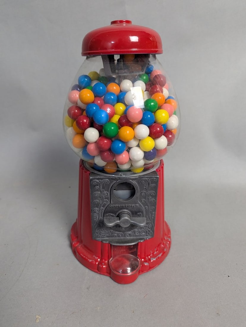 Vintage Houston's Gumball Machine Collectible Retro Candy Dispenser: **Important** Please read below description on how to avoid high shipping costs. Discover this charming Houston's Gumball Machine, a delightful collectible standing 12 inches high with a 6-inch diamet