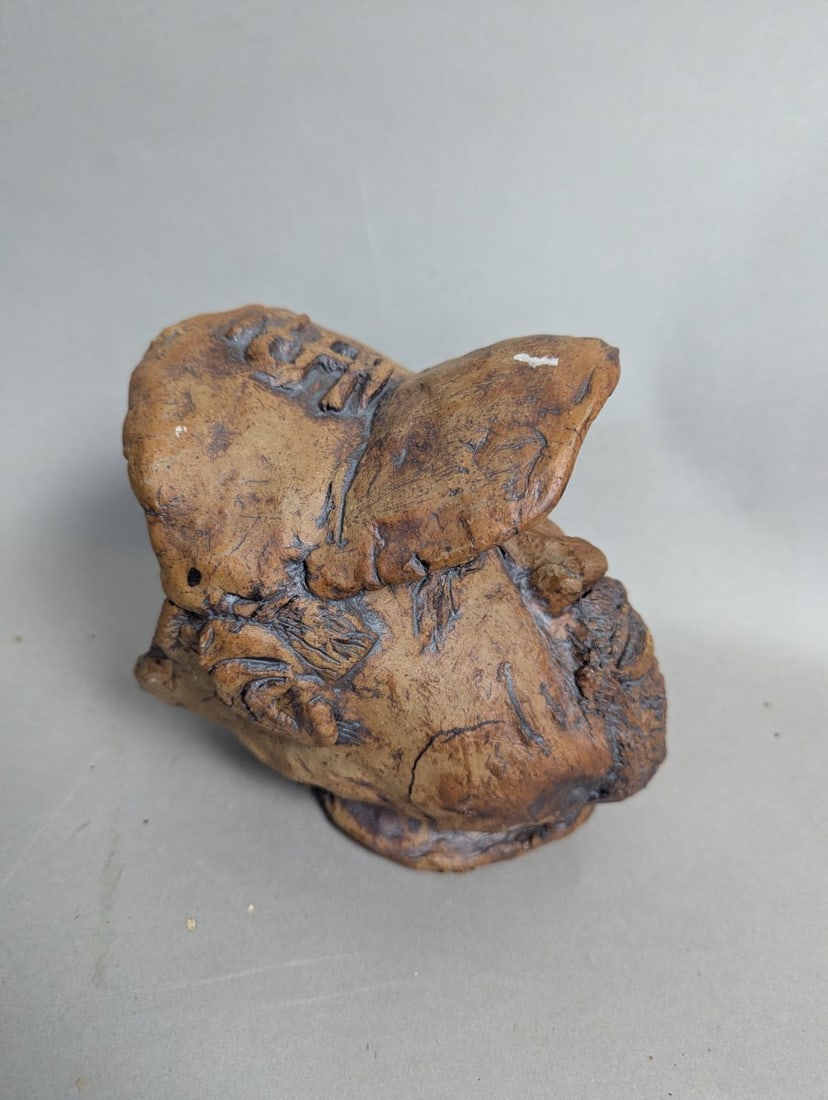 San Francisco Baseball Player Terra Cotta Sculpture Bust Unique Art Piece - 2