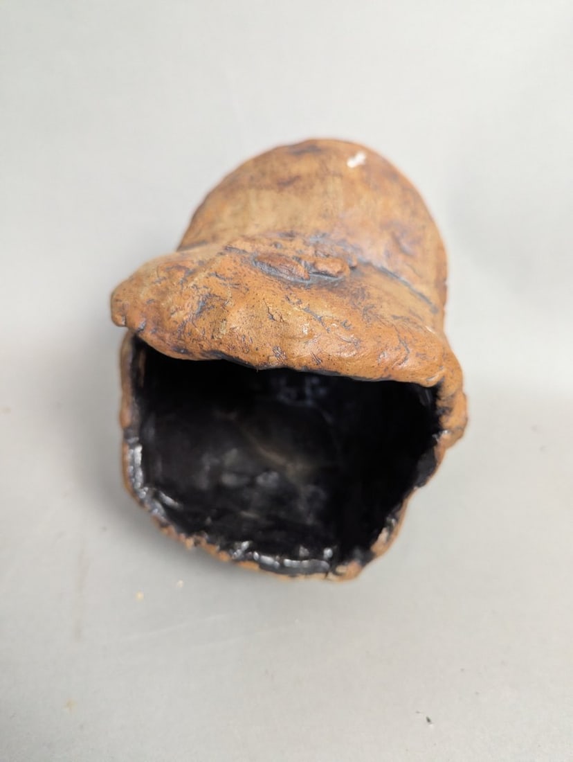 San Francisco Baseball Player Terra Cotta Sculpture Bust Unique Art Piece - 3