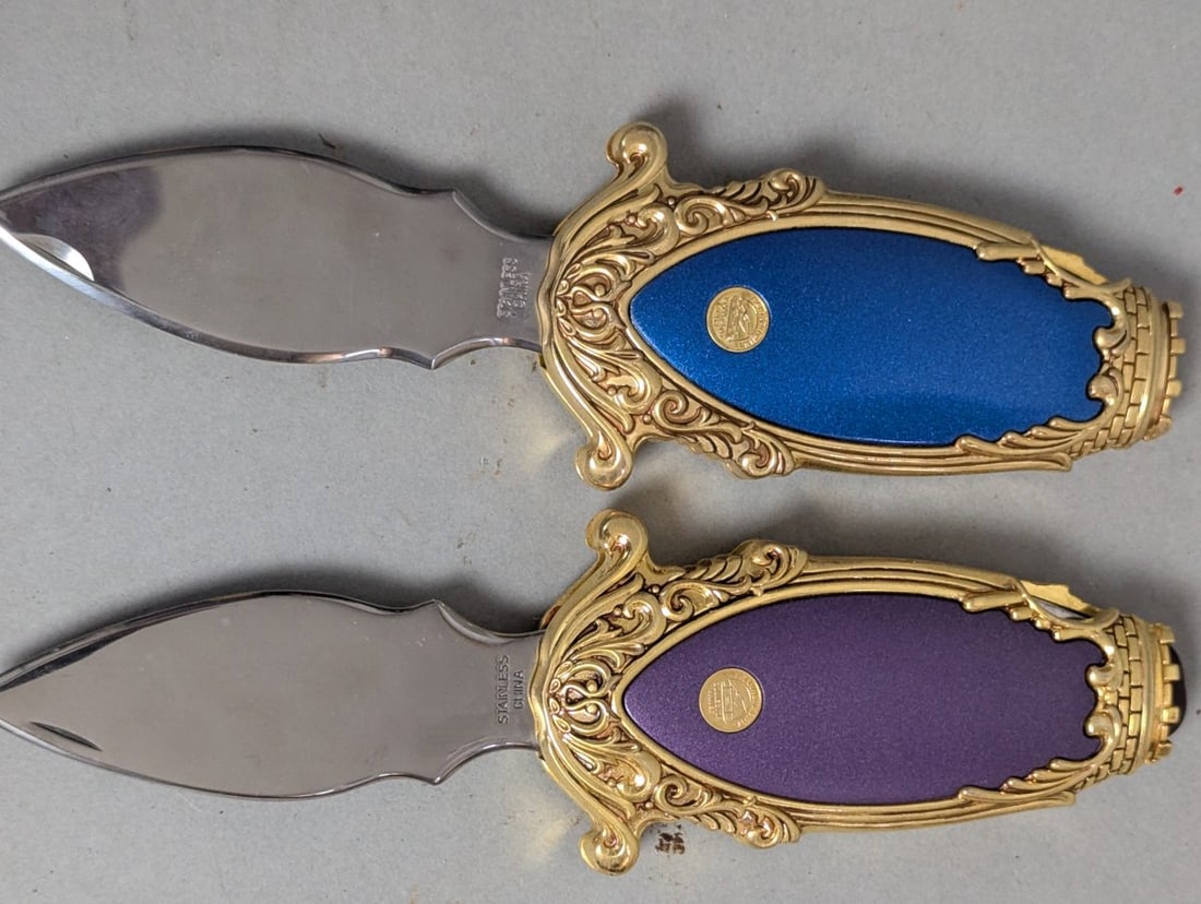 Franklin Mint Frodo and Gandalf Collector Knives Set - 5
