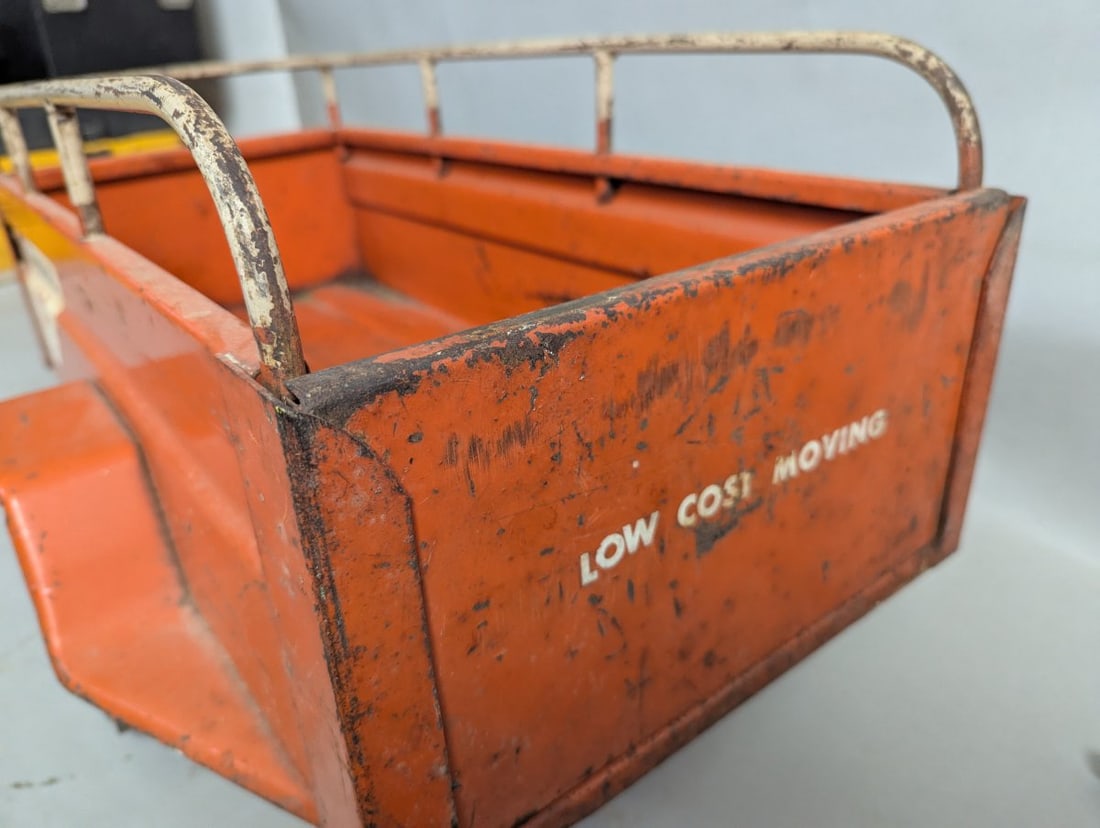 Vintage U-Haul Pressed Steel Pedal Car Trailer - 4