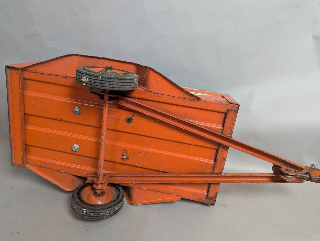 Vintage U-Haul Pressed Steel Pedal Car Trailer - 7