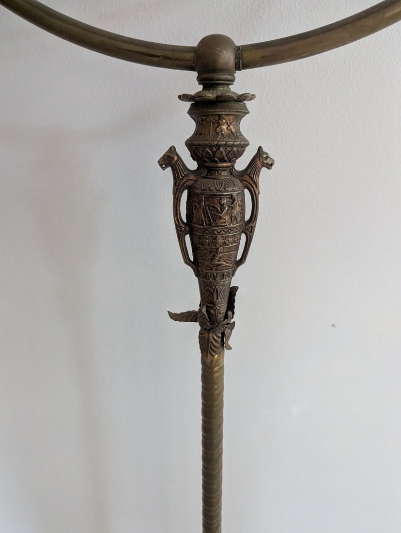 Antique Brass Bird Cage with Cast Iron Stand Unique Home Decor - 3