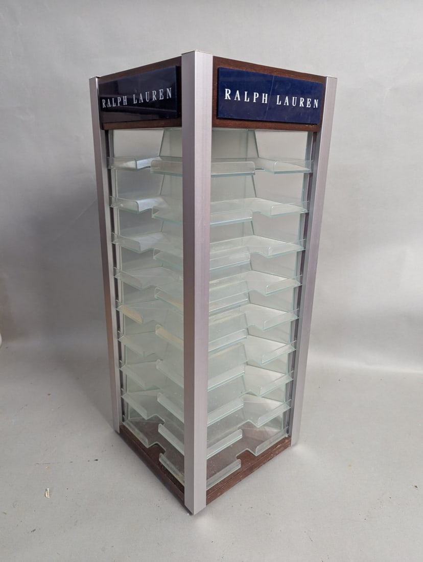 Ralph Lauren Eyewear Display Case Rotating Countertop Stylish Showcase - 2
