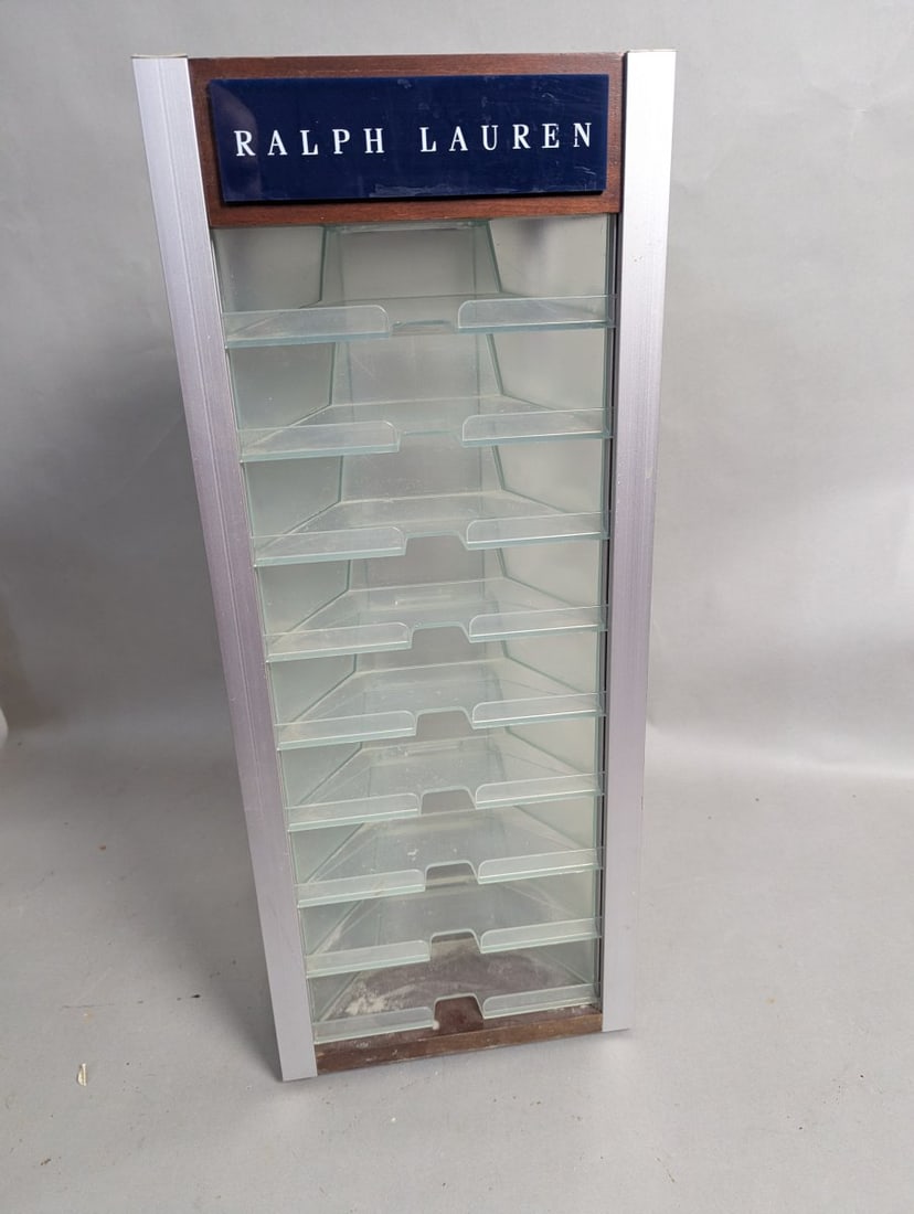 Ralph Lauren Eyewear Display Case Rotating Countertop Stylish Showcase - 3