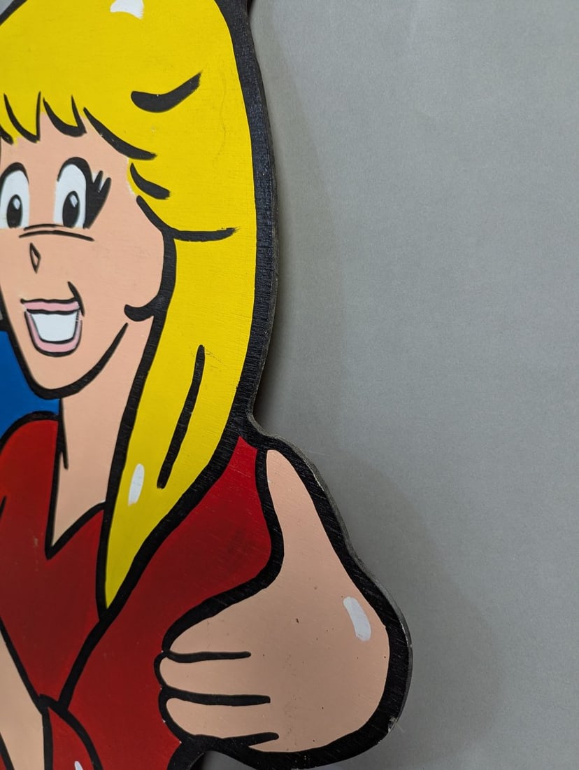 Archie and Betty Double Sided Painted Plywood Comic Sign Art - 5