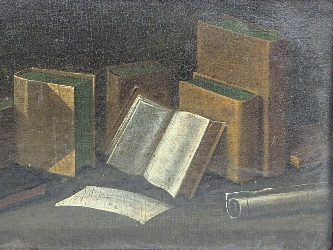 William M Harnett Book Still Life Trompe Loeil Painting - 2