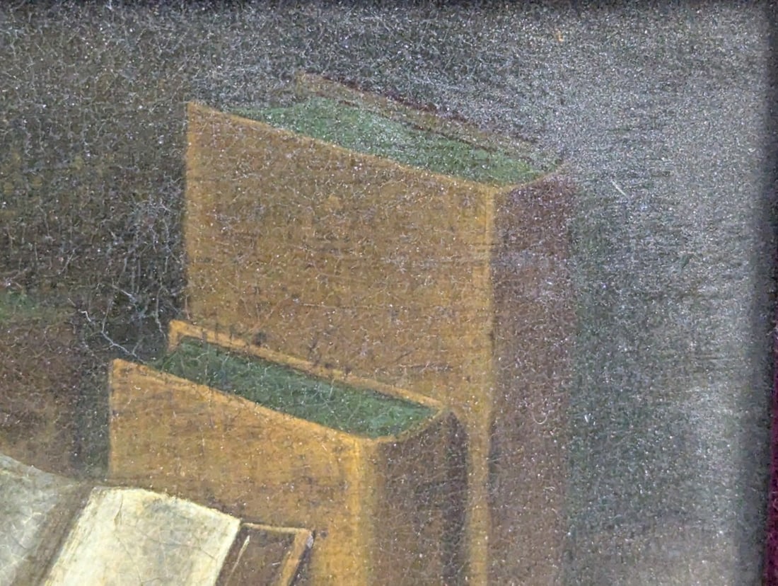 William M Harnett Book Still Life Trompe Loeil Painting - 3