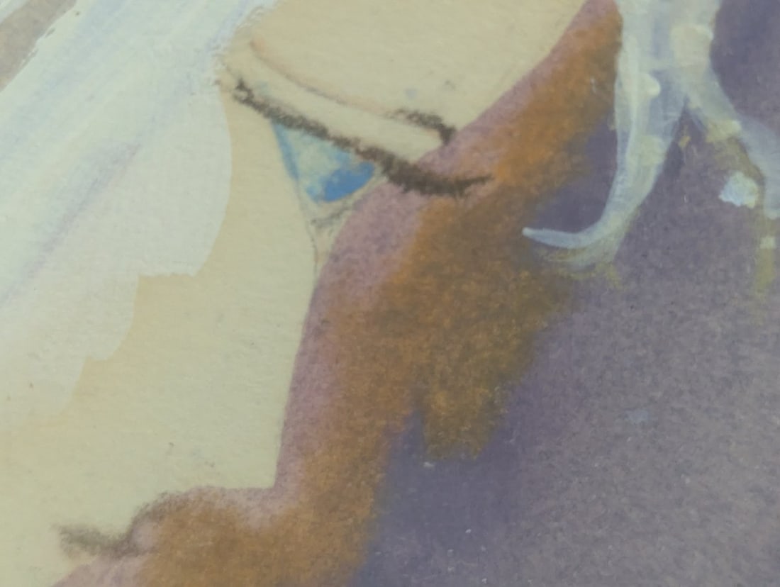 Framed Artwork by Baiba Vinters-Ore, Unique Vintage Piece from 1985 - 11