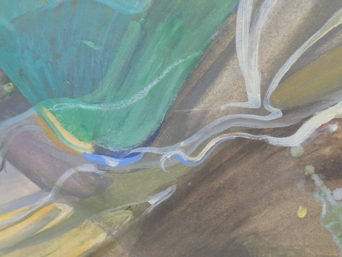 Framed Artwork by Baiba Vinters-Ore, Unique Vintage Piece from 1985 - 3