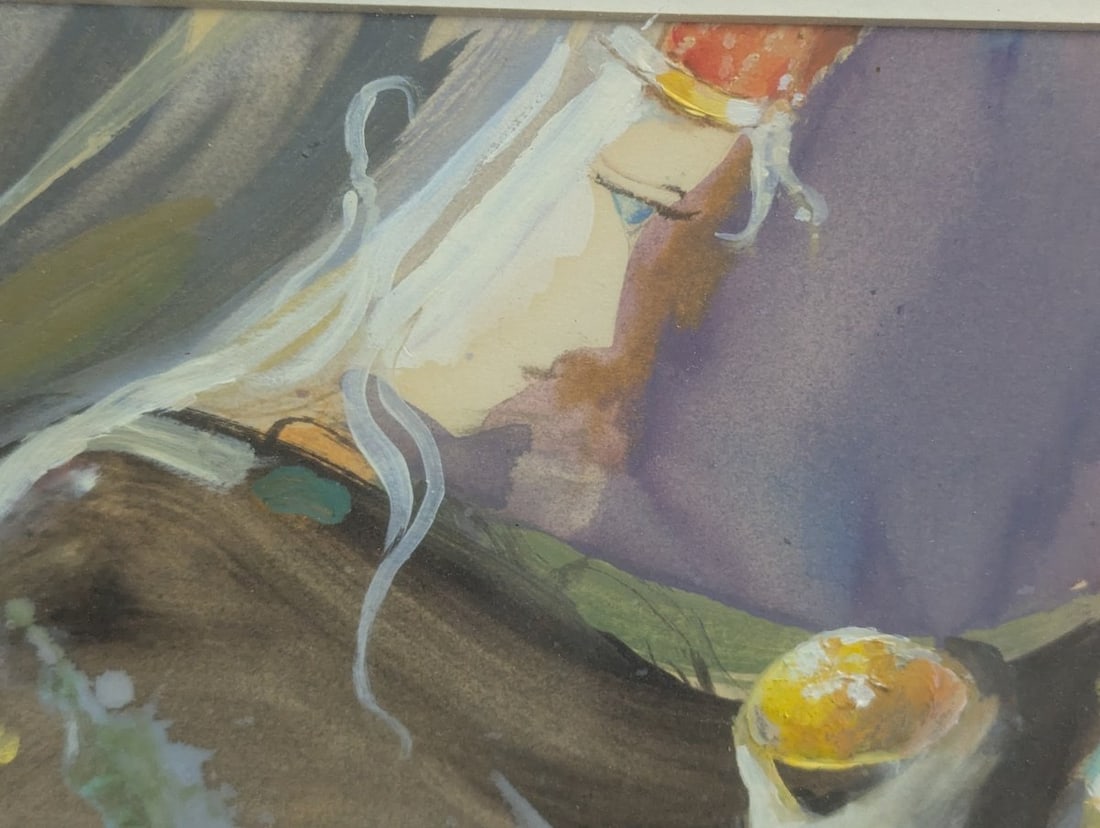 Framed Artwork by Baiba Vinters-Ore, Unique Vintage Piece from 1985 - 4