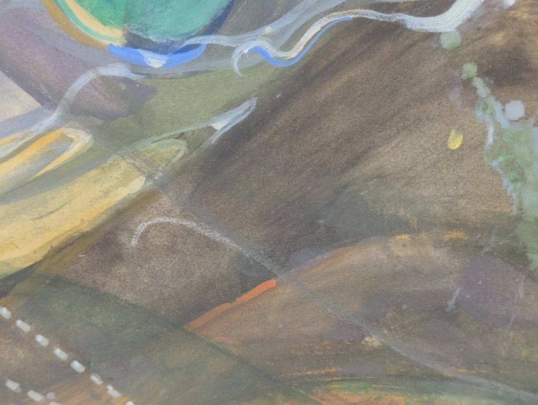 Framed Artwork by Baiba Vinters-Ore, Unique Vintage Piece from 1985 - 5