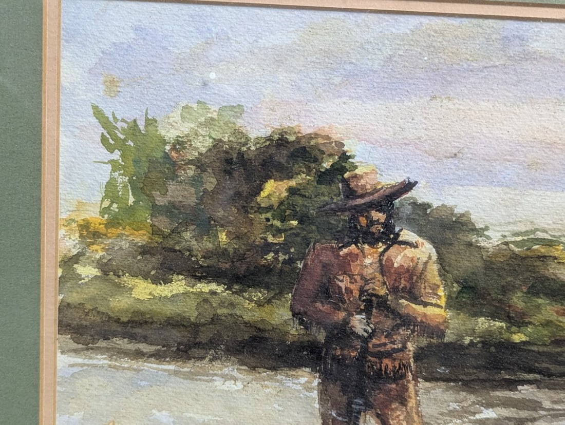 Watercolor by M.D. Berrier Framed Art Beautiful Decor - 3