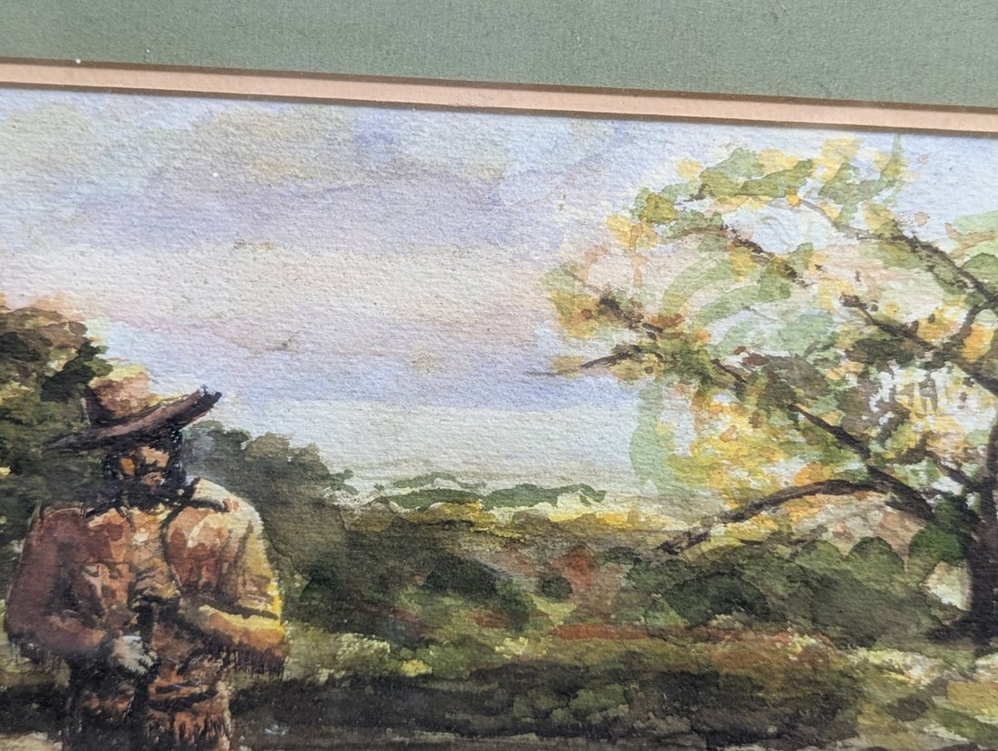 Watercolor by M.D. Berrier Framed Art Beautiful Decor - 4