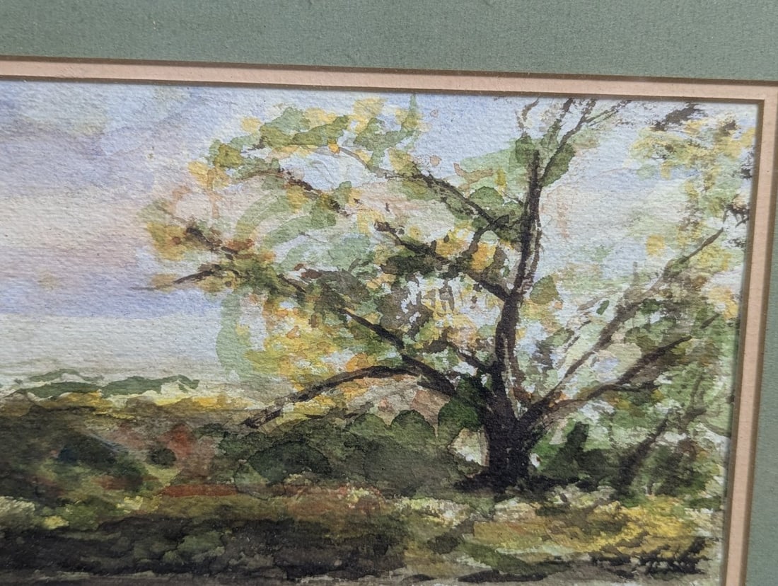 Watercolor by M.D. Berrier Framed Art Beautiful Decor - 5