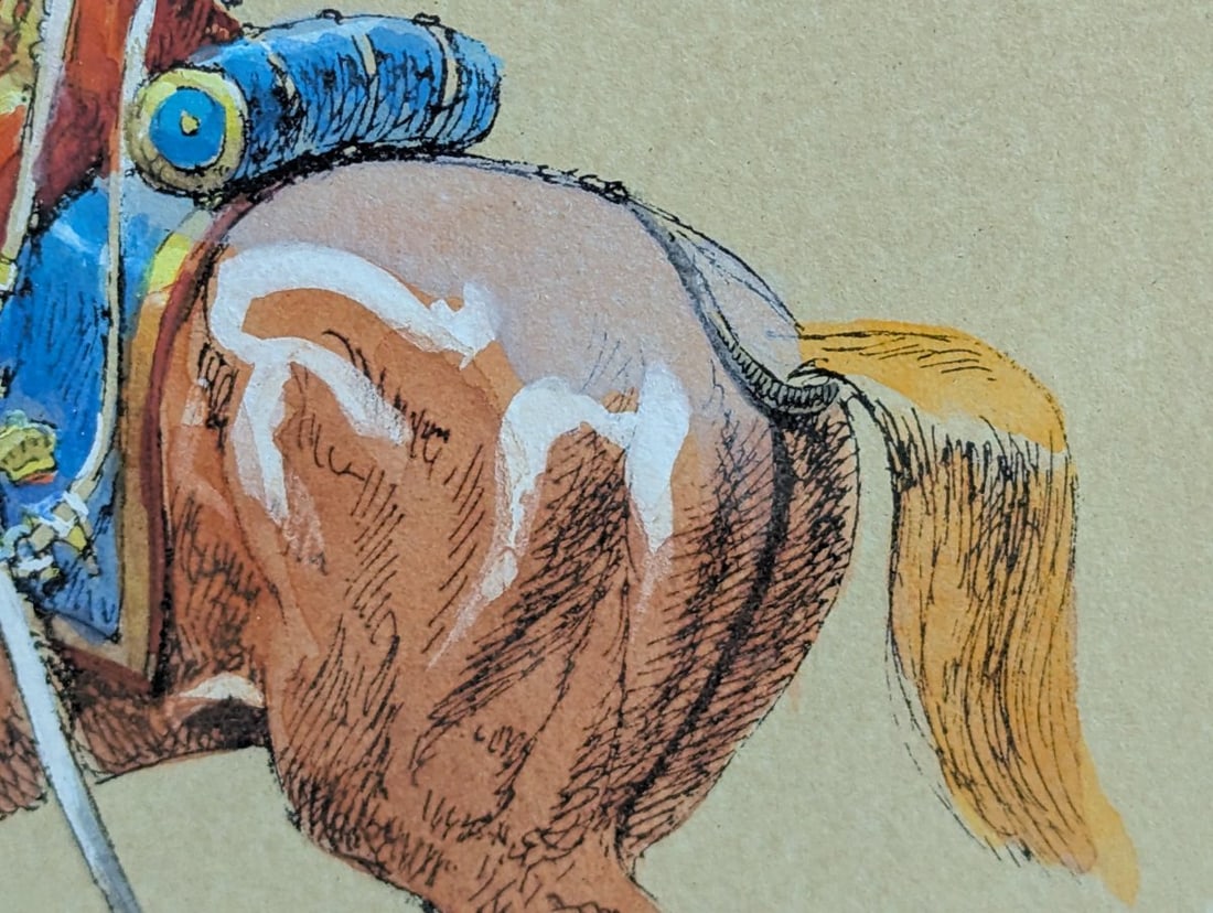 Framed Print IIe Empire Garde Imperiale Officier de Lanciers by Pechaubes - 5