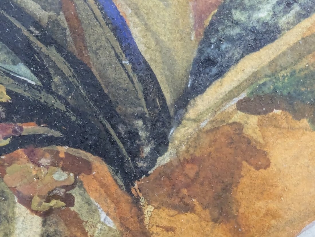 Stunning 1945 Watercolor by Mina Livingston Pike in Elegant Frame - 12