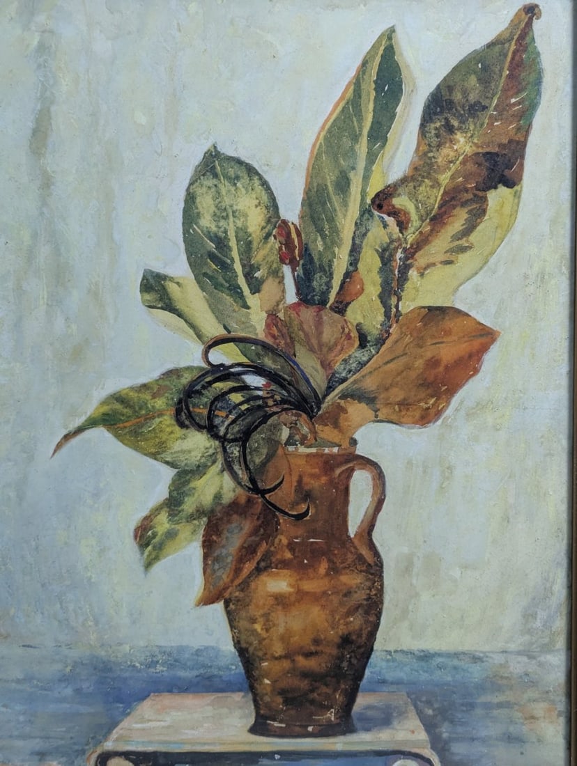 Stunning 1945 Watercolor by Mina Livingston Pike in Elegant Frame - 2