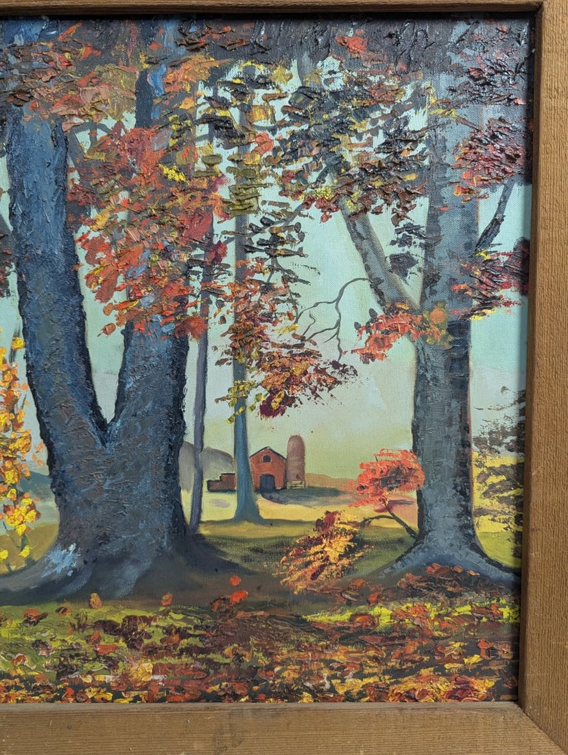 Charming Childs Oil Painting on Canvas Unique Vintage Artwork from 1975 - 2