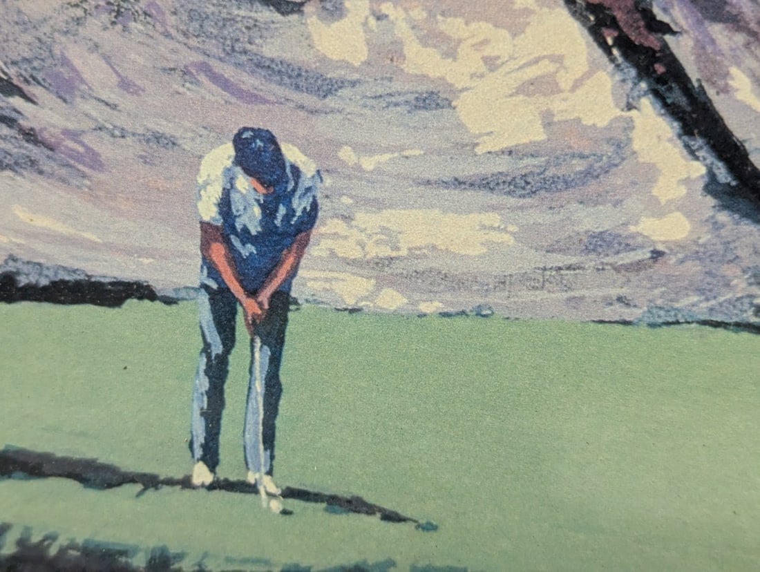 Framed Golf Course Lithograph by Mark King Martin Lawrence - 10