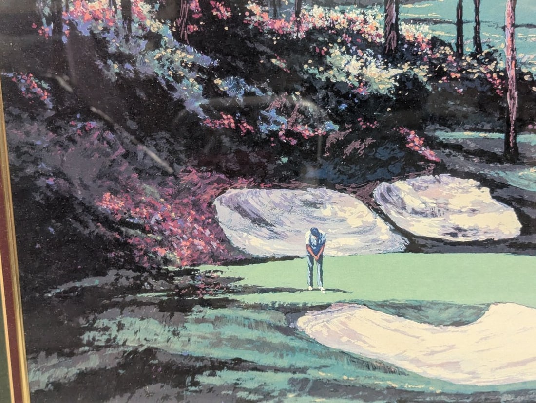 Framed Golf Course Lithograph by Mark King Martin Lawrence - 6