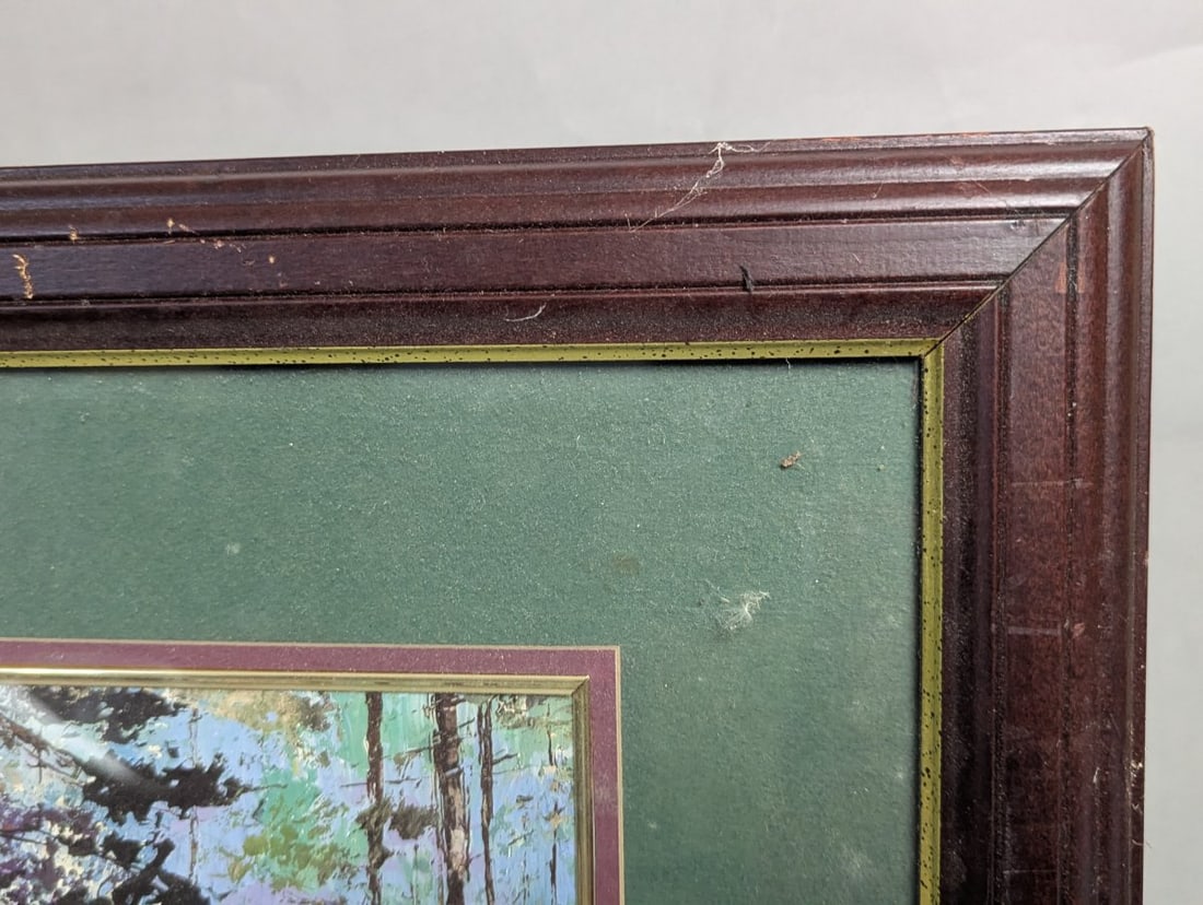 Mark King Golf Course Framed Lithograph Art Collectible - 11