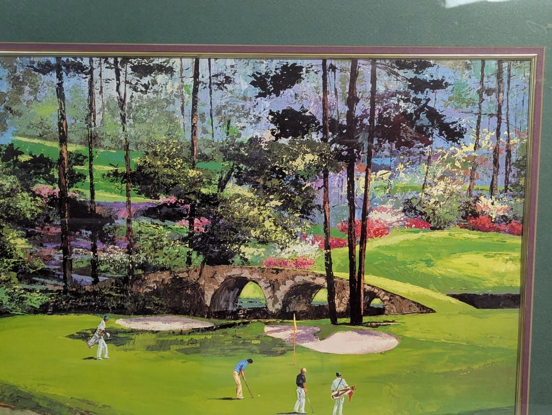 Mark King Golf Course Framed Lithograph Art Collectible - 5