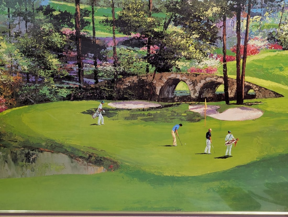 Mark King Golf Course Framed Lithograph Art Collectible - 7