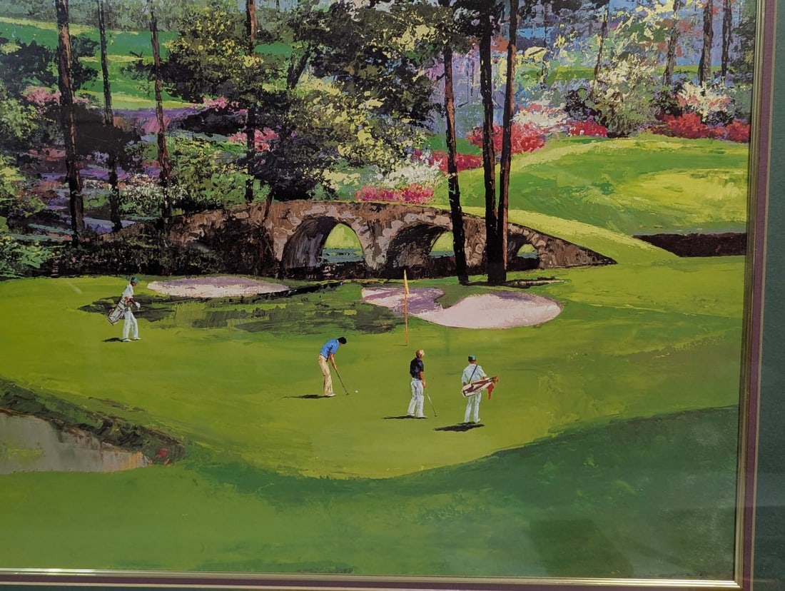 Mark King Golf Course Framed Lithograph Art Collectible - 8